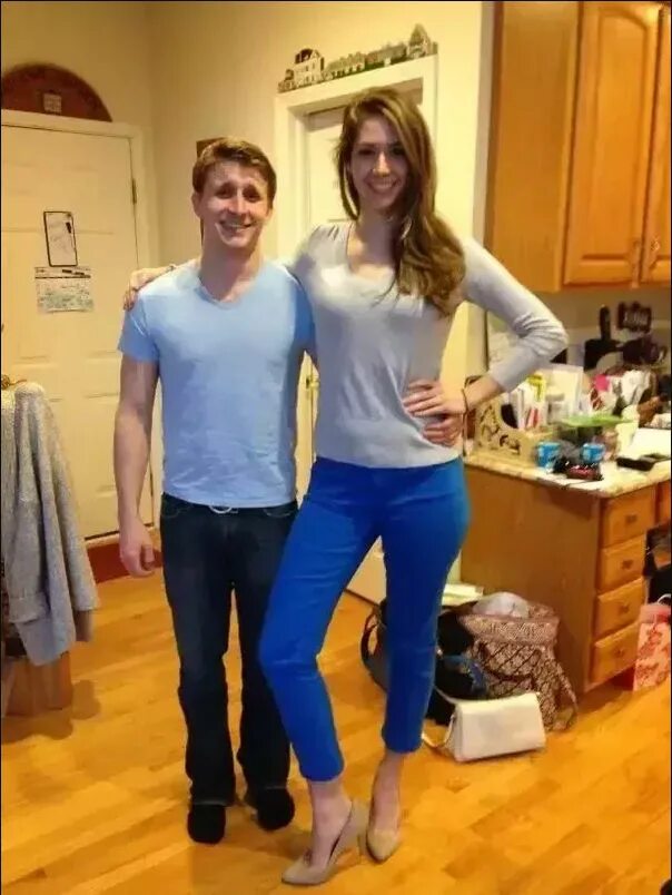 She is tall her sister. Tall sister. Tall sister story. Tall sister growth. Taller gf.