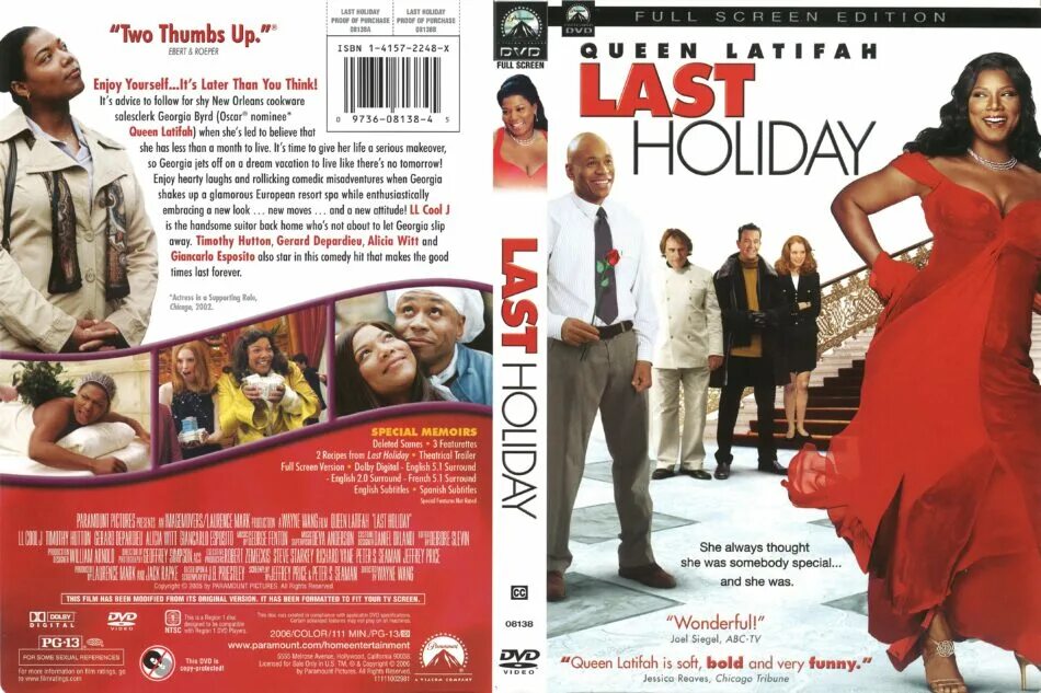 These holidays last. Last Holiday, 2006. Праздник (DVD).