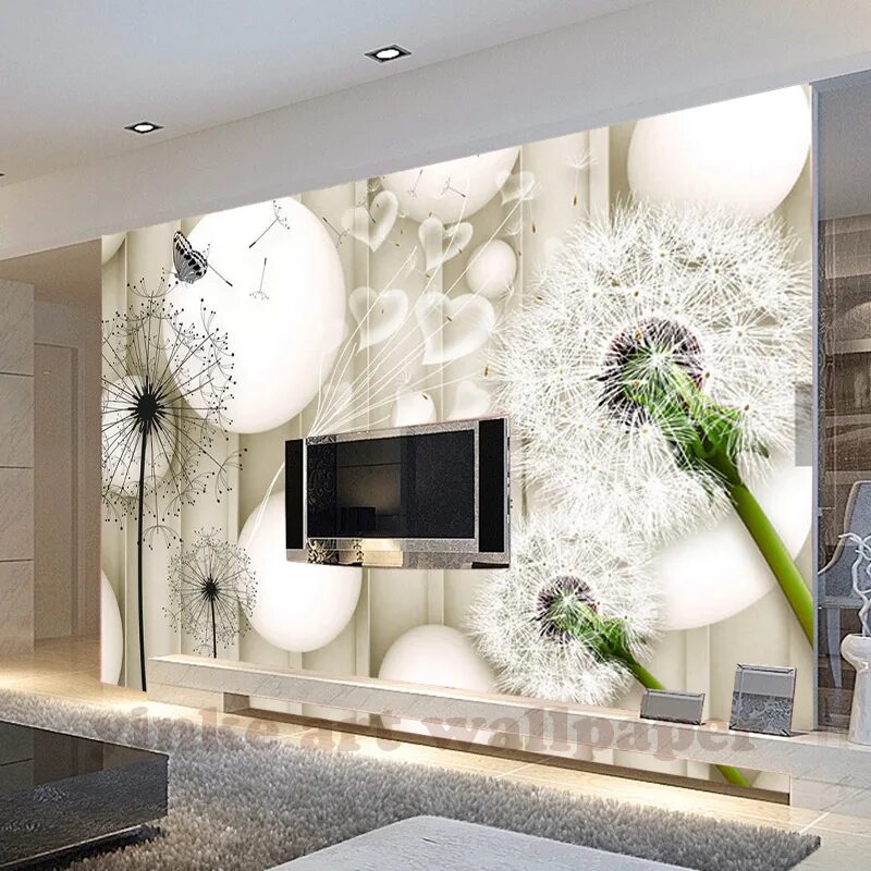 TV background wall paper living room 3d wallpaper 5d three-dimensional European 