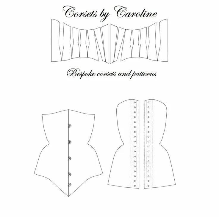 Mood одежда выкройки корсет RH944 Ladies 1880''s French Style Corset Pattern Etsy