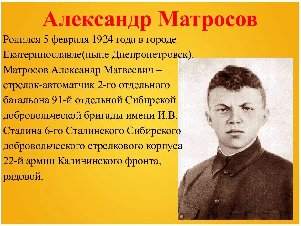 Матросов дата. Матросов дата