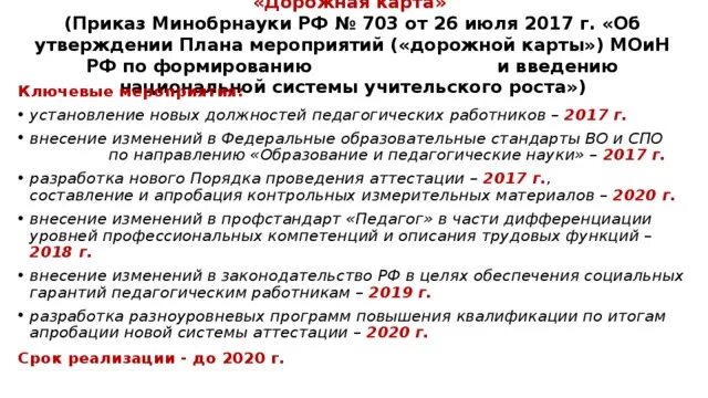 Дорожная карта по аттестации. Дорожная карта Минобразования. Создание национальной системы учительского роста. Задачи НСУР. Приказ 195 изменения