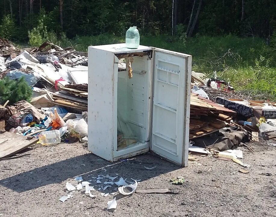 Вывоз старой мебели на свалку.