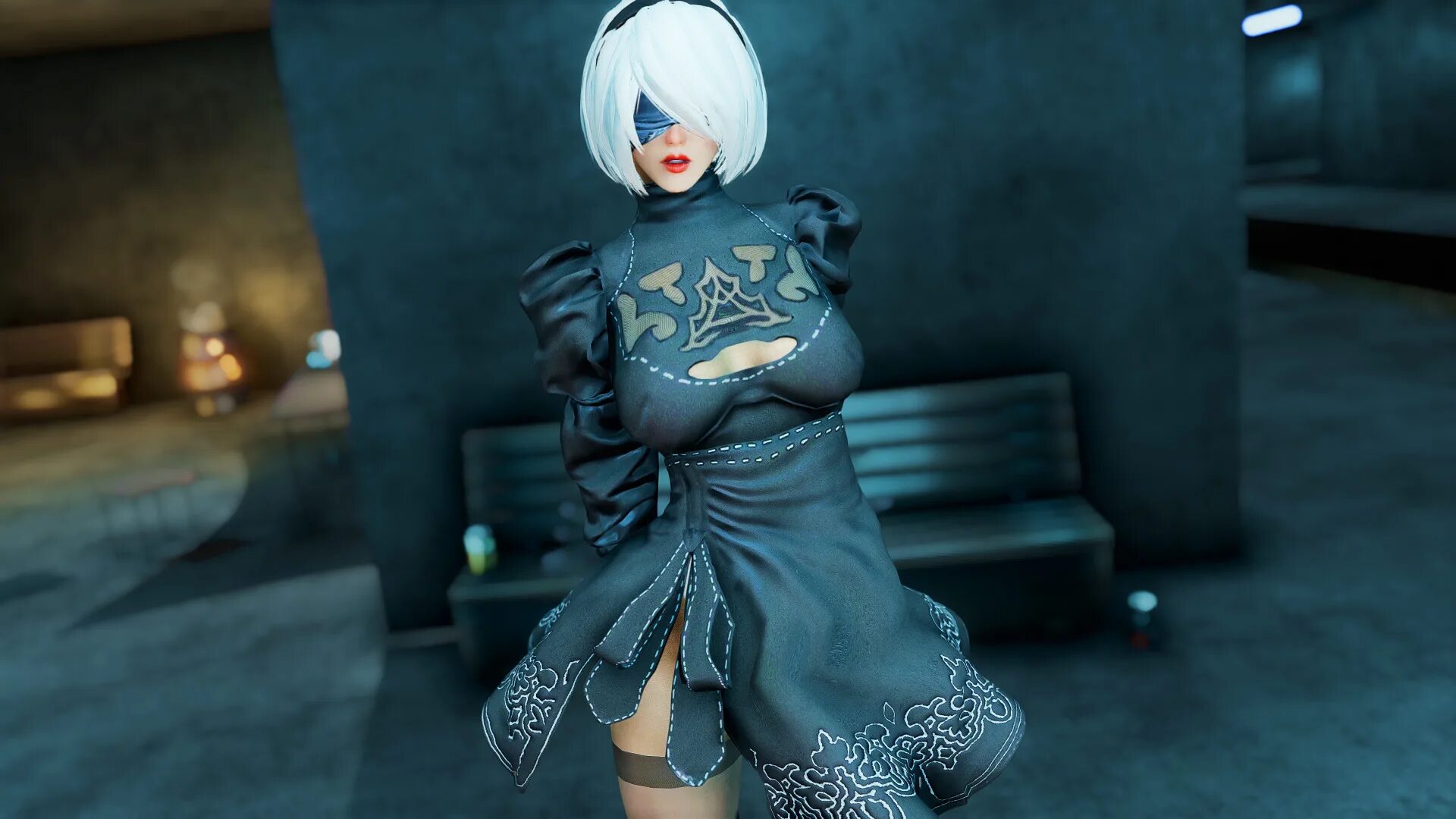 Моды нир ю. Nier automata моды. nier automata 2b +18 мод. nier automata 2b одежда. 2b в броне.
