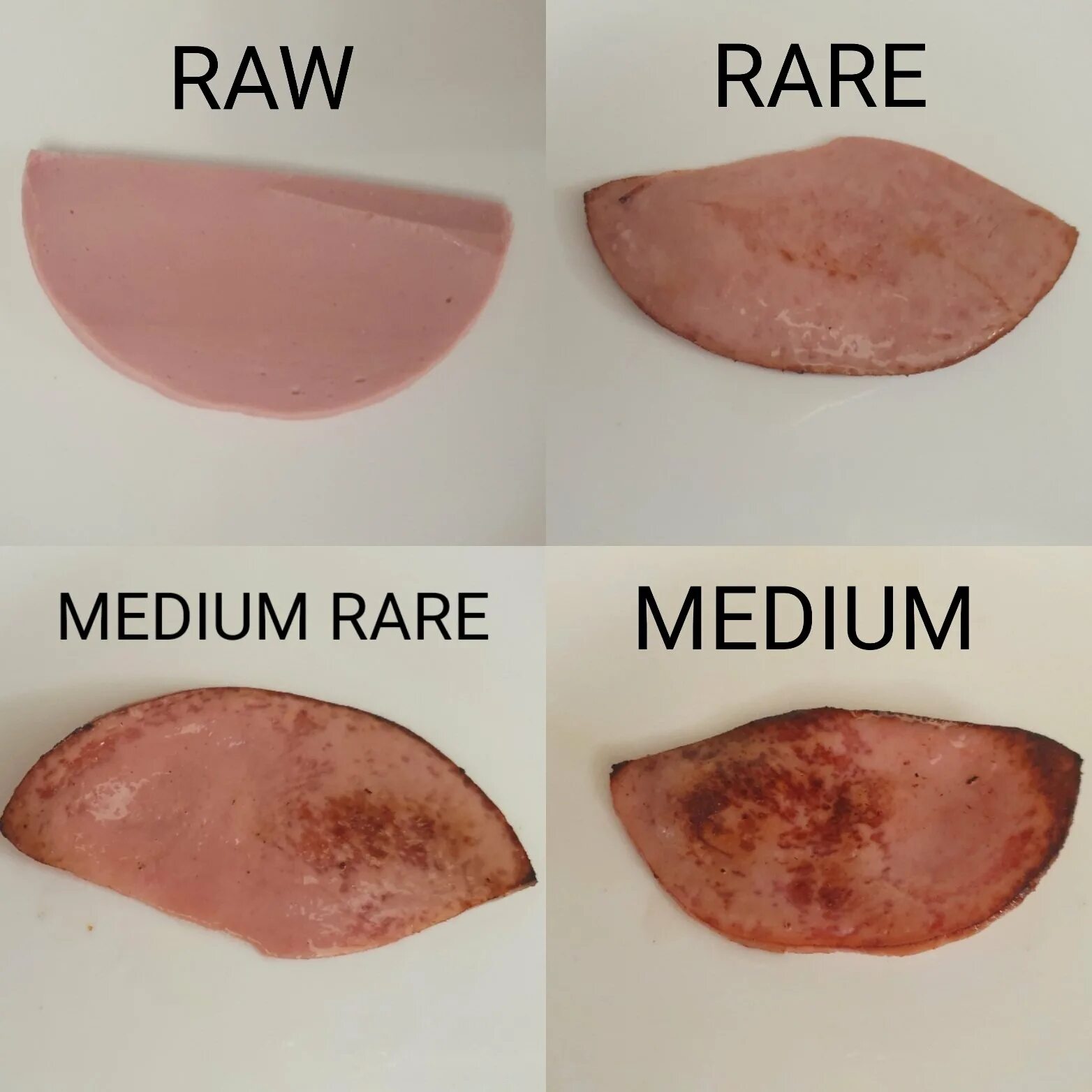 Ломако после легкой прожарки. Степени прожарки стейка. Степень прожарки колбасы. Прожарка колбасы. Прожарка Raw.