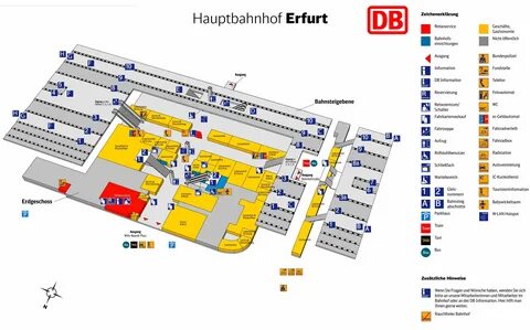 Erfurt Hauptbahnhof plan.