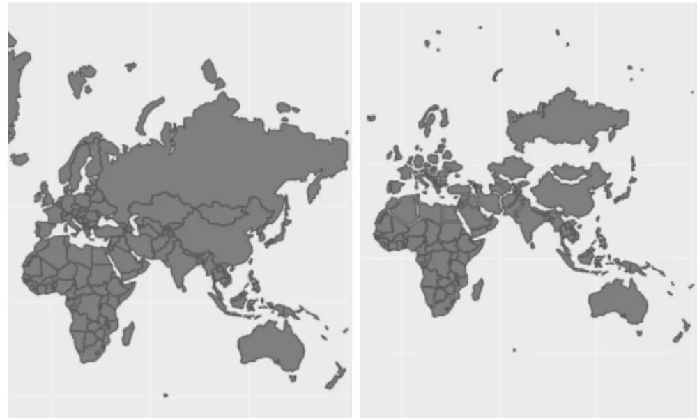 Правильная карта. Карта мира с реальными пропорциями площадей государств. Карта в реальных пропорциях. Искажение размеров на карте мира. Искажение карты мира.