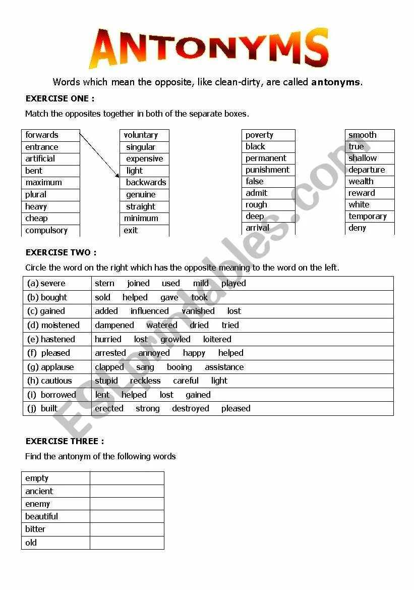 Match the words with opposite meaning ancient. Antonyms worksheets. задание на тему adjectives with antonyms для 5 классов. antonyms exercises.