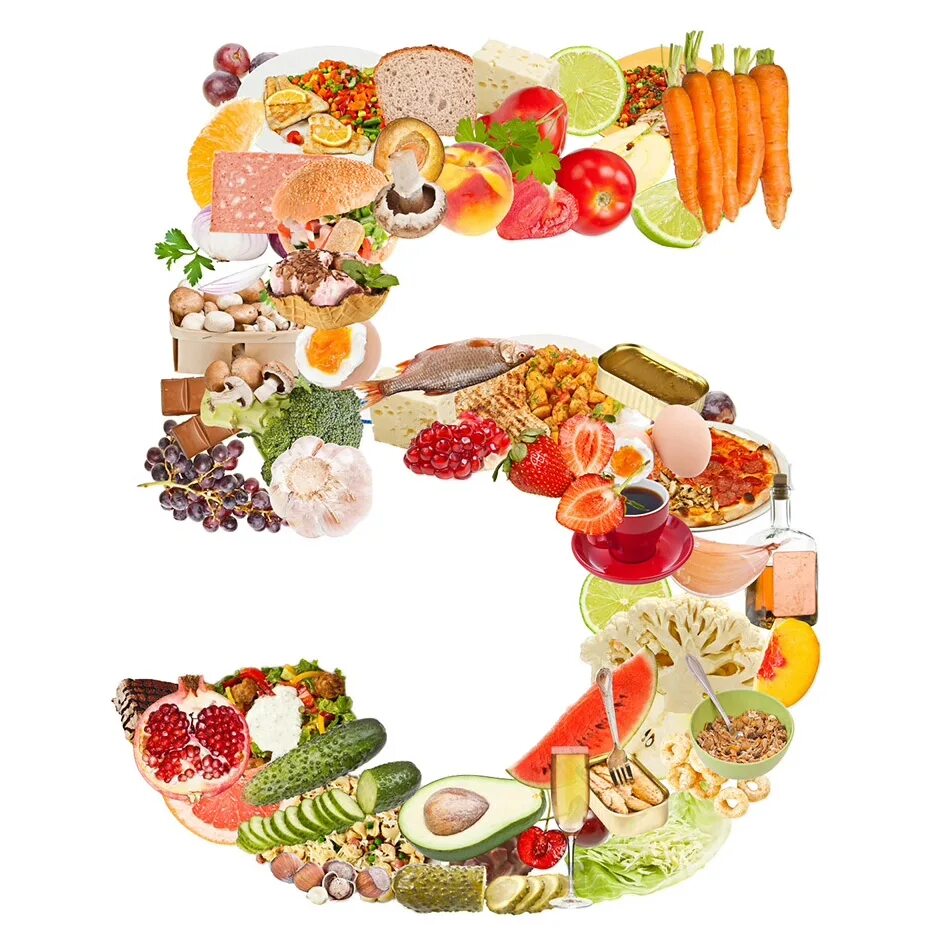 Лечебное питание 5. Цифры из еды. Цифры из овощей. Стол 5 фрукты. Цифра 5 из еды.