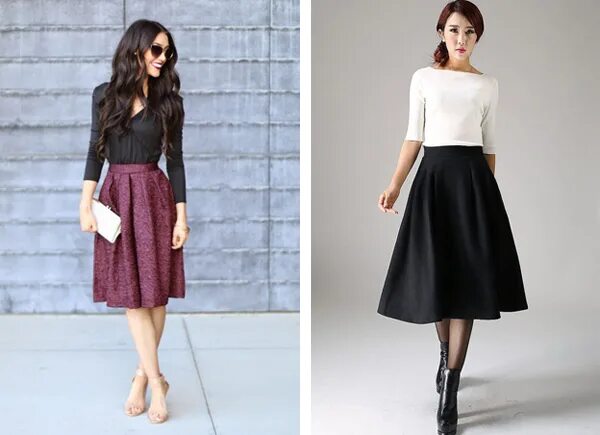 Обувь к юбке ниже колена. Юбка ниже колена. Плиссированная юбка. Юбка миди. Образы с юбкой гармошкой.