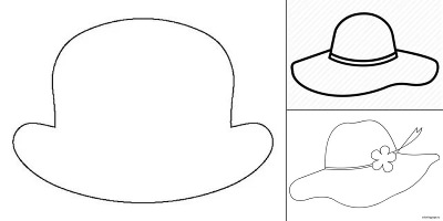 шляпка шаблоны для вырезания