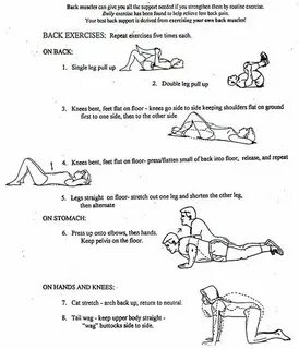 Back exercises