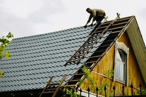 Металлочерепица покрыть крышу видео