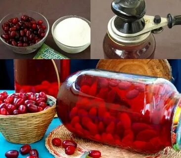 Кизил компот на зиму с чем сочетается