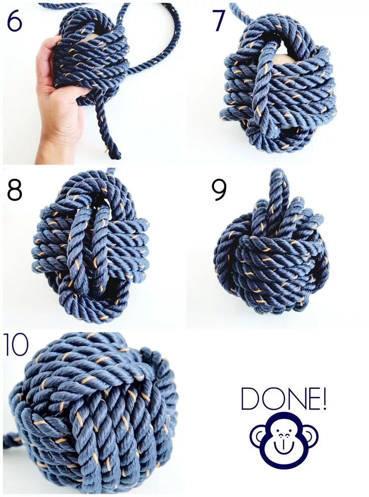Плетение узла обезьяний кулак. Узел шариком. Плетение узлов. Темляк обезьяний кулак. Плетение паракорда обезьяний кулак.