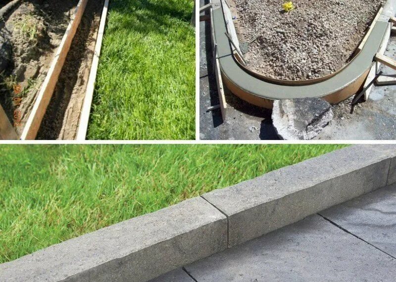 Тротуарный бордюр укладка. Бордюры для клумб из бетона. Как правильно сделать бордюр. Садовый бордюр из кирпича. Бордюр тротуарный вибролитой, 1000x220x75.