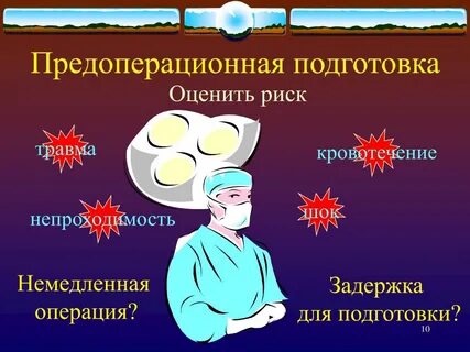 Подготовка к операции хирургия