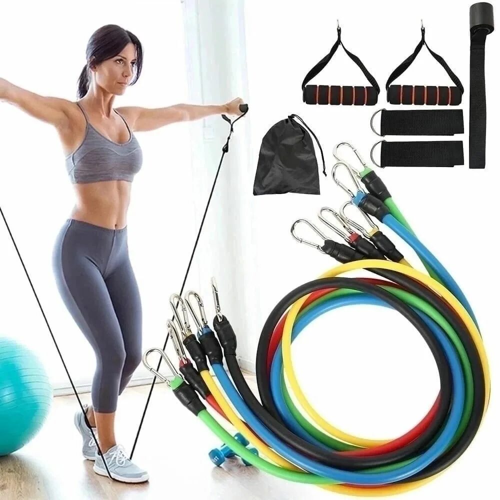 Как выбрать эспандер для занятий. Тренажер power resistance bands. набор трубчатых эспандеров для фитнеса. набор эспандеров кеттлер упражнения. эспандер комплект 3 way training set.