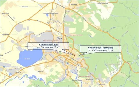Карта г чита