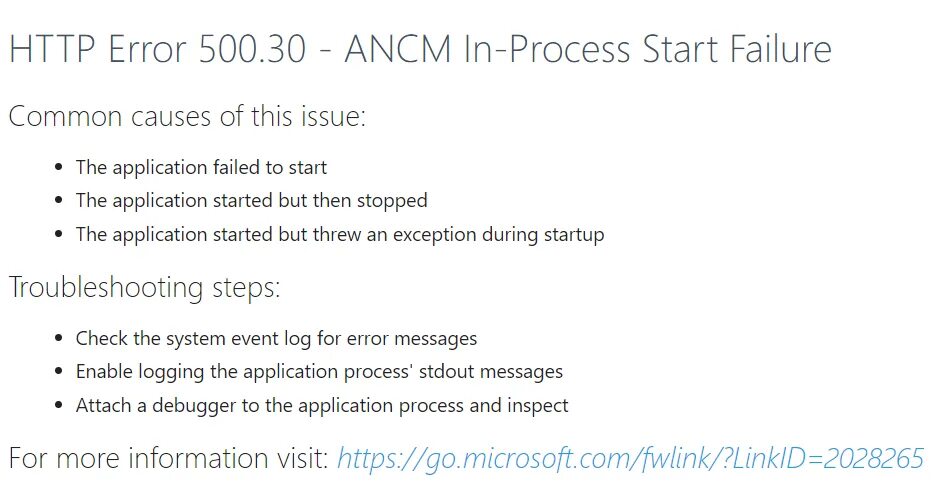 Process start