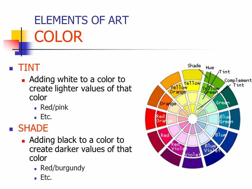 Color element