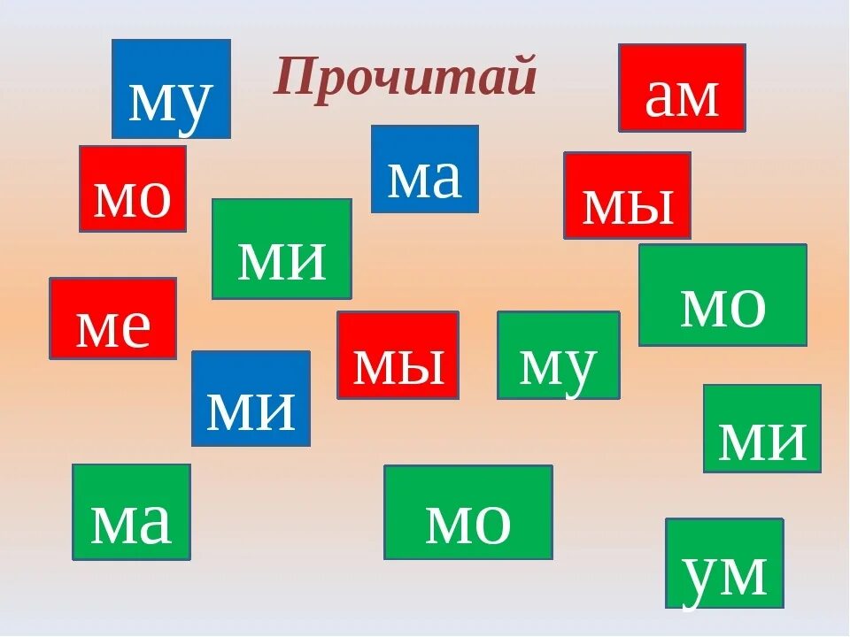 Слоги с буквой м. Слоги ма МО му. Чтение слогов с буквой м. Слоги для чтения.