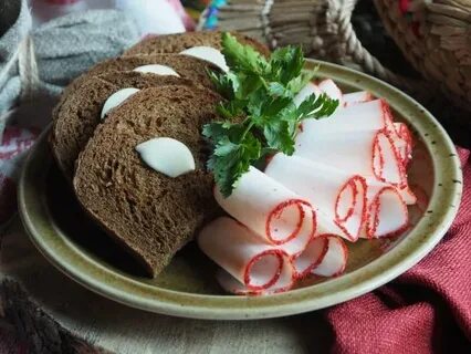 Хлеб и сало меню