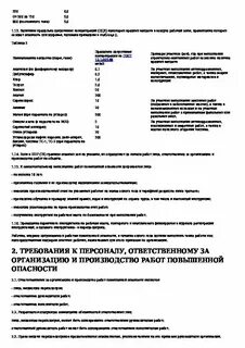 Приказ об утверждении перечня работ повышенной опасности