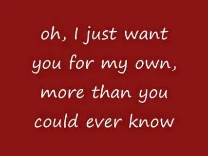 Want for as