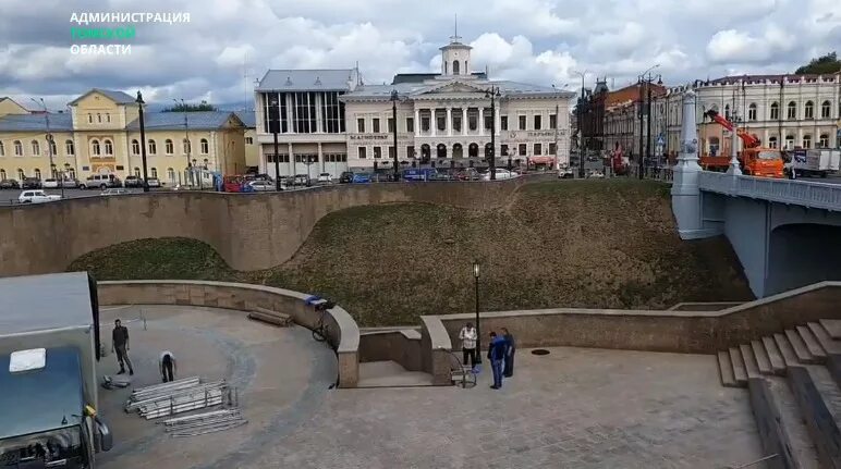 Набережную Ушайки возле БКЗ в Томске приведут в порядок уже в сентябре