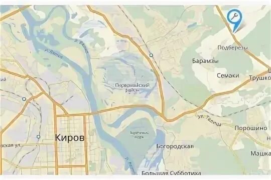 Кирова 23 на карте