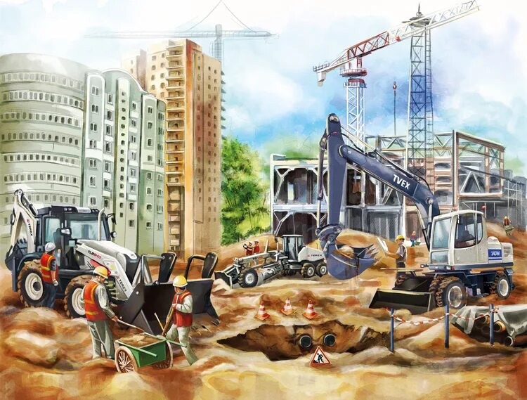 Рисунок строительство