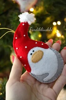 Гномики из фетра новогодние