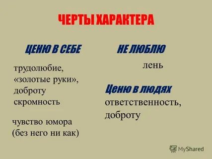 Сочинение черты