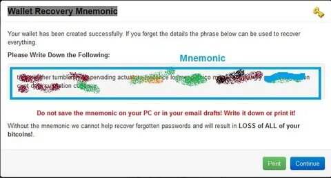 Mnemonic wallet