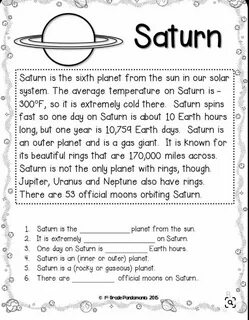Exploring space 3 grade lesson plan smiles