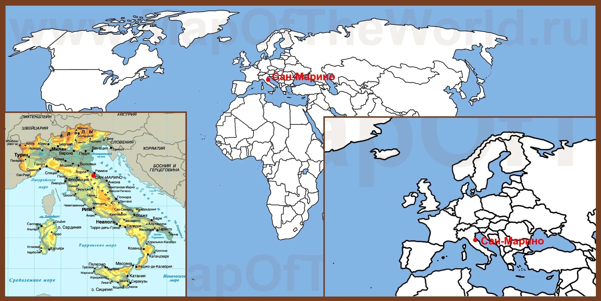 Сан марино где. Сан-Марино на карте Италии. Сан-Марино на карте Европы. Географическое расположение Сан Марино. Политическая карта Европы Сан Марино.