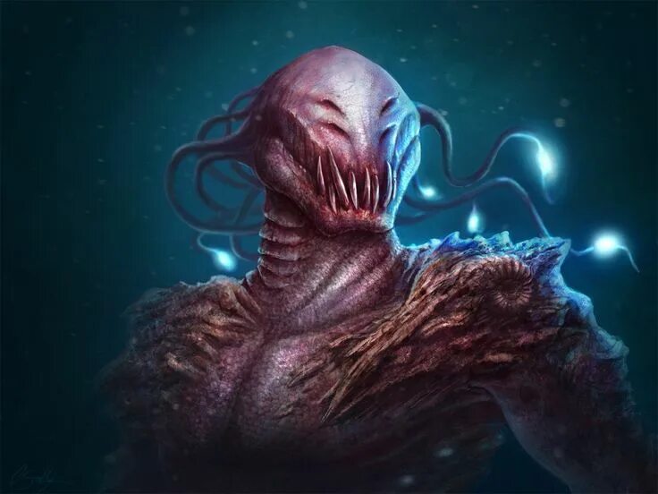 While the creature