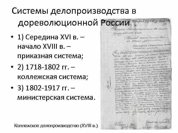 Этапы делопроизводства в россии. Коллежское делопроизводство (XVIII В.) тетрадь. Приказное делопроизводство XV- XVII ВВ.. Приказное делопроизводство (XVI - XVII ВВ.). Система приказного делопроизводства таблица.