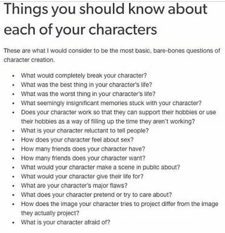 Writing characters