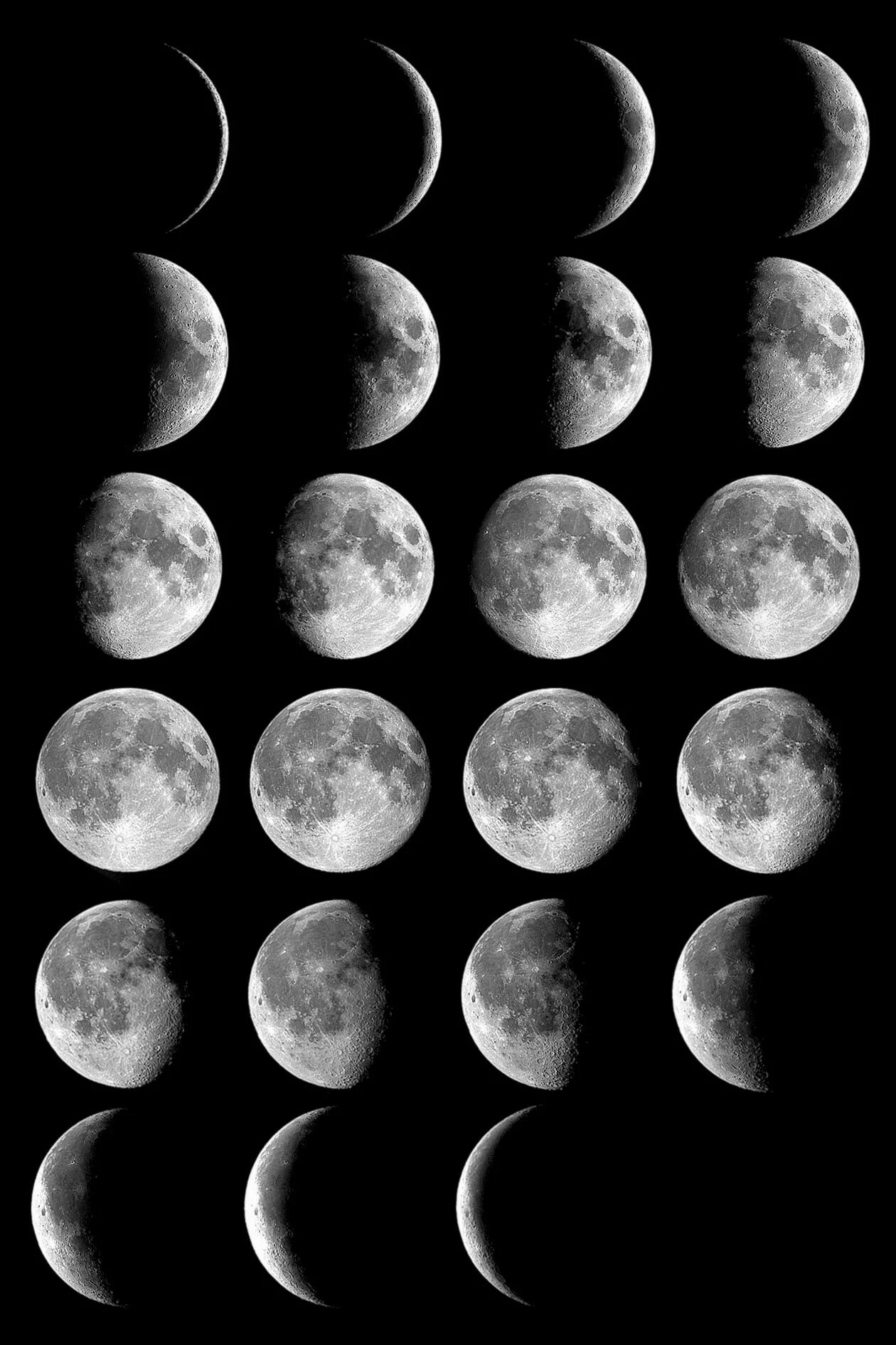 14 апреля какой лунный день. Луна новолуние. Фазы Луны новолуние. Растущая Луна полнолуние убывающая Луна. Луна референс месяц.