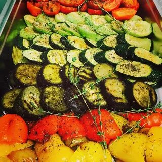 Запечь овощи на решетке