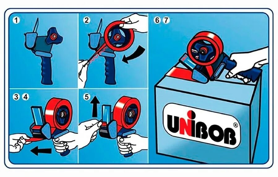 Как заправить скотч видео. Диспенсер для скотча unibob. диспенсер для скотча unibob 50 мм. диспенсер для клейкой упаковочной ленты шириной 50 мм. как заправить скотч в диспенсер.