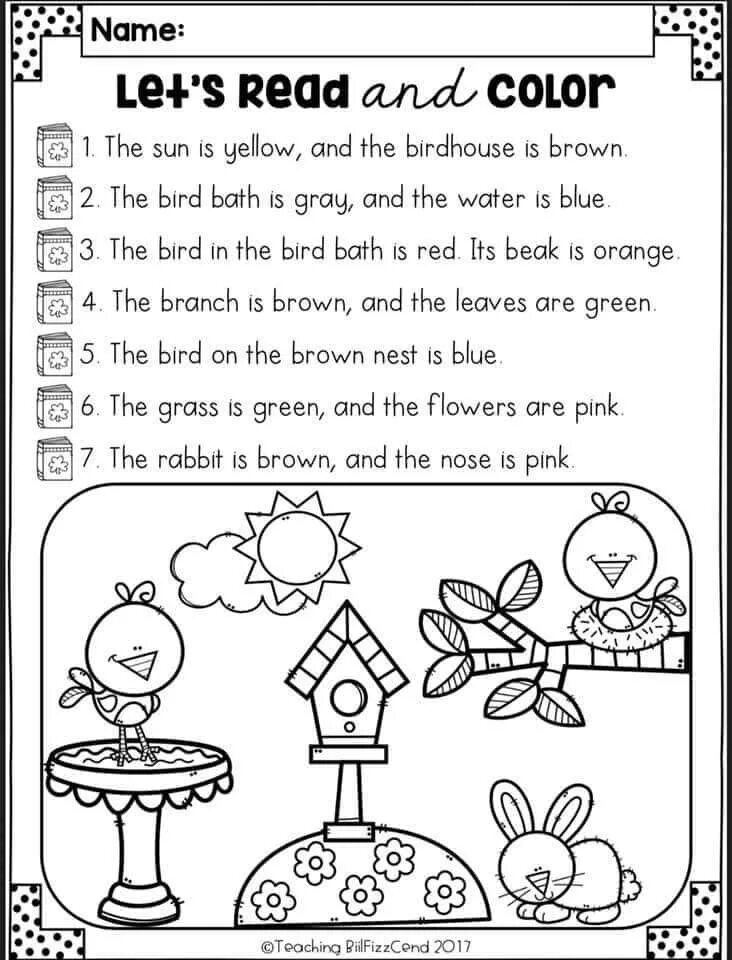 Чтение английский 2 класс Worksheets. Color and read задание. Worksheets на чтение Let's read. Задания на чтение и цвета английский. Read and draw pictures