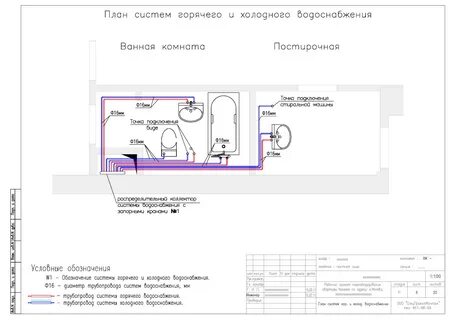 План водопровода