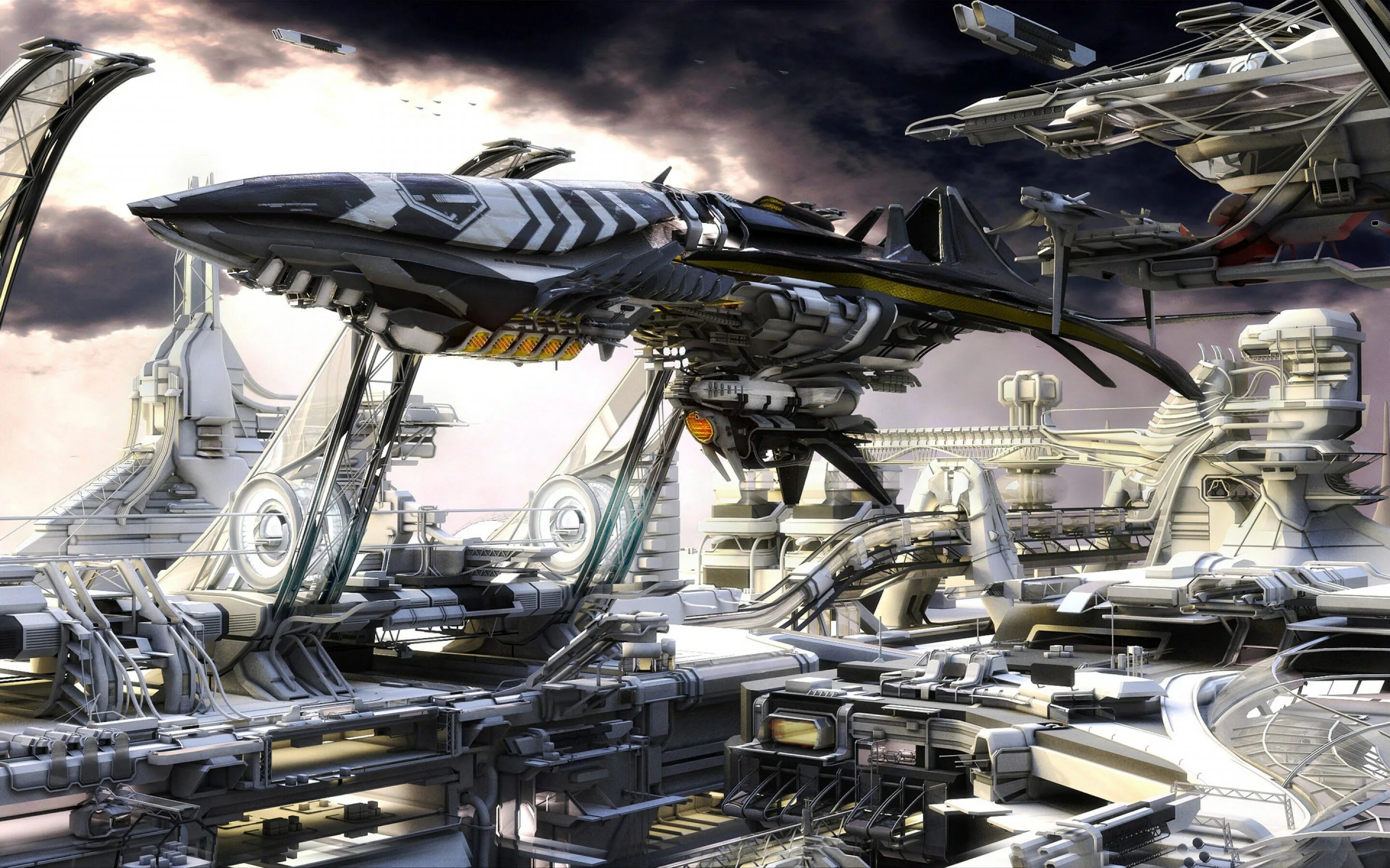 Могущих возникнуть в будущем. Космопорт Sci Fi. Космос корабль фантастика Космопорт. Футуризм концепт арты космический корабль. Космический линкор инопланетян Sci Fi.