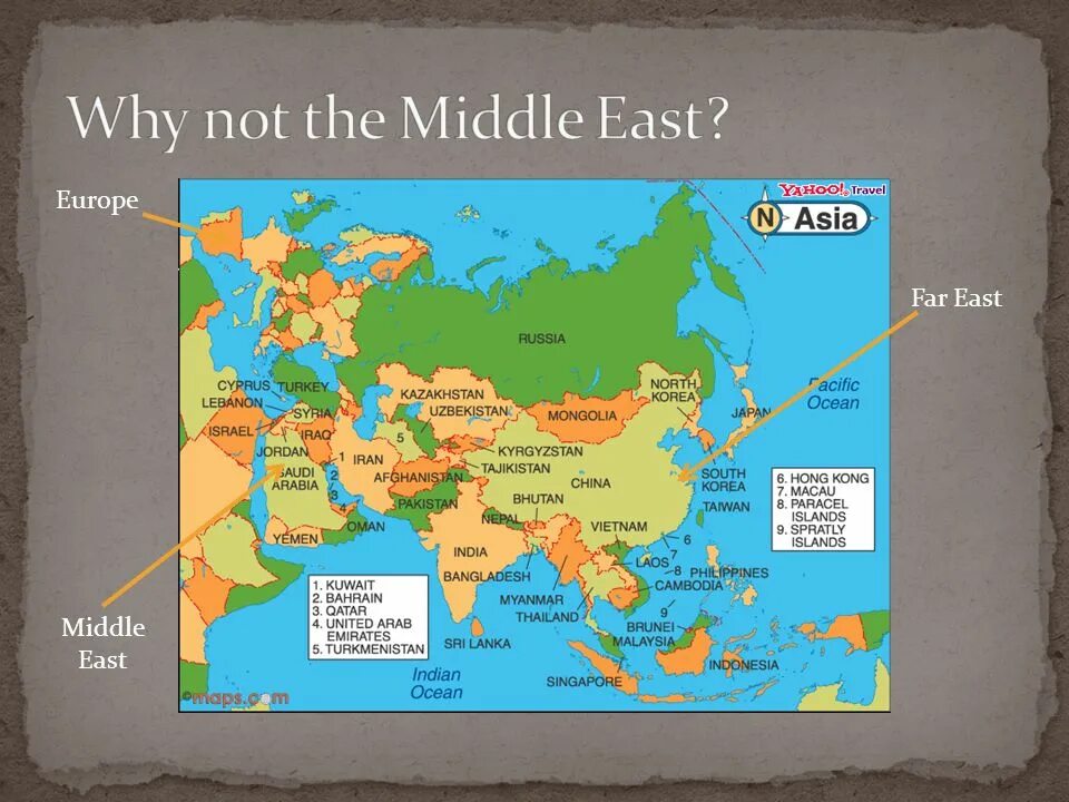 Middle asia. Карта Азия Middle East. Far East Middle East. Middle Asia and Central Asia.
