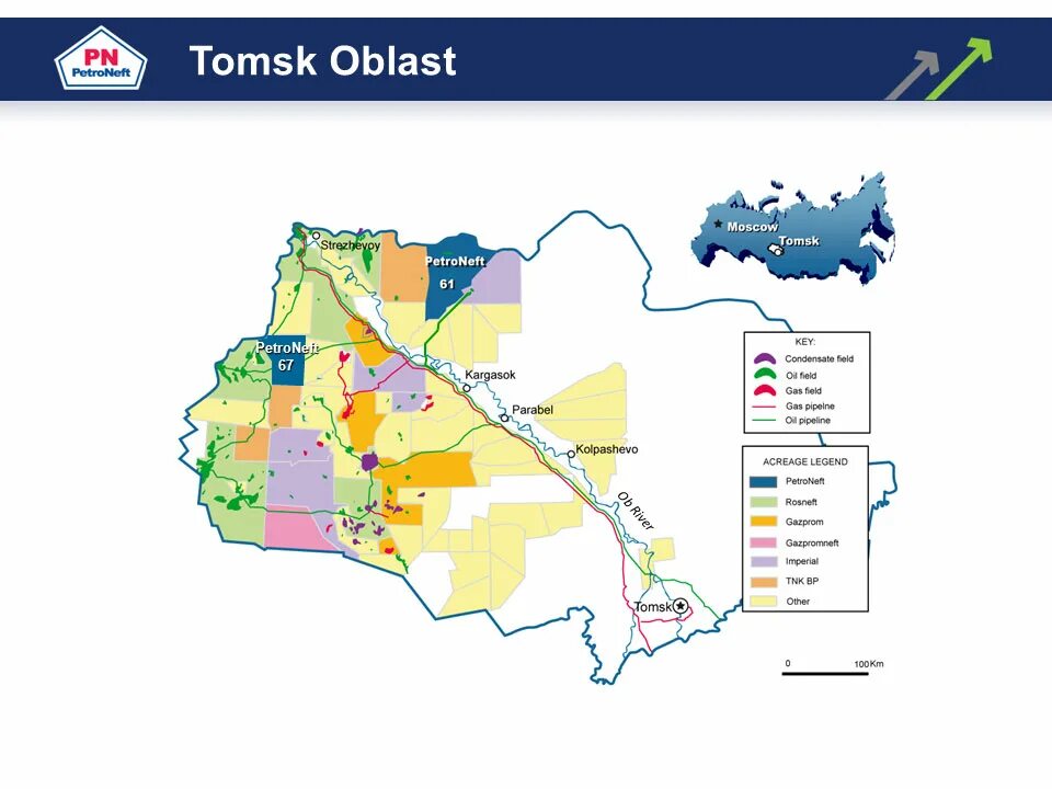 Карта месторождений томской области