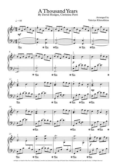 5 thousand years. A Thousand years Christina Perri на пианино. A Thousand years Christina Perri Ноты для фортепиано. A Thousand years Christina Perri Ноты. Thousand years Christina Perri минус.