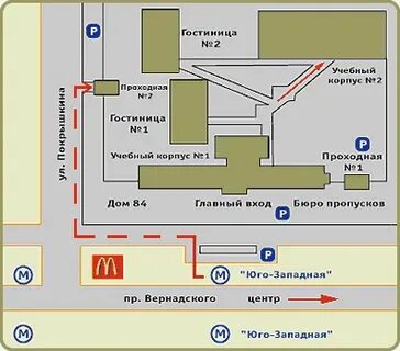 Адреса учебных корпусов